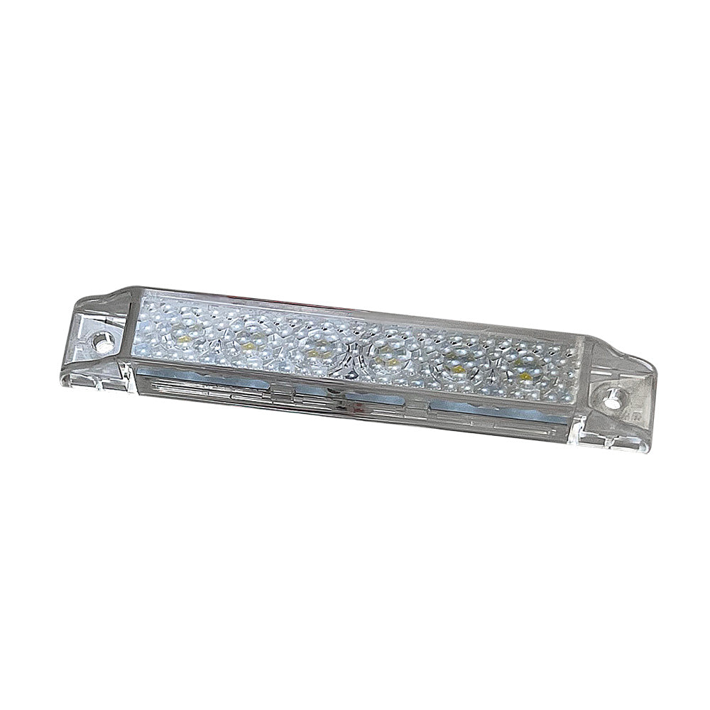Scandvik 4 LED Light Strip White wGasket 12V 41640P