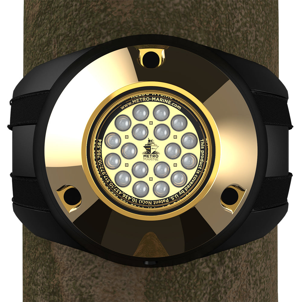 Metro Marine HighOutput Piling Mount Underwater Light wIntelligent Monochromatic LEDs Blue 45 Beam FPMR1B345