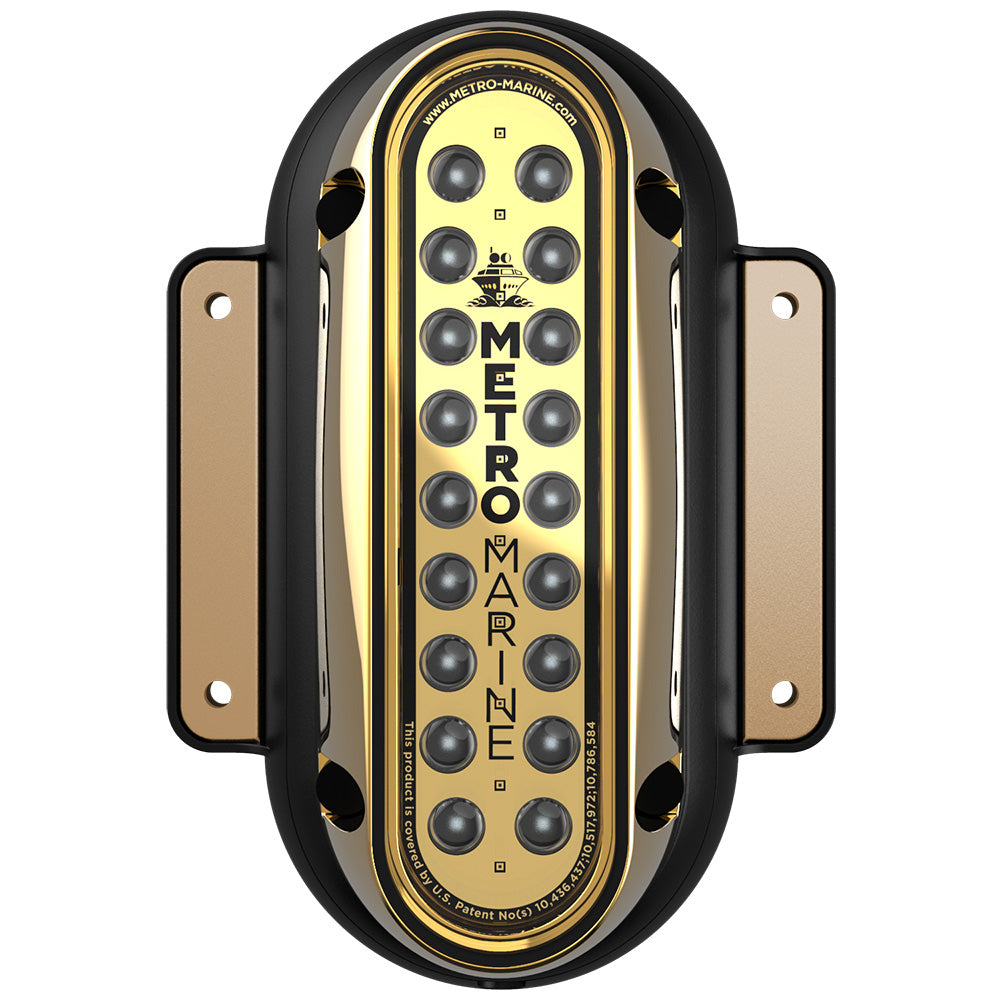 Metro Marine HighOutput Vertical Surface Mount Light wIntelligent Monochromatic LEDs Green 90 Beam FSME1VG390