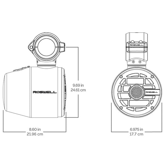 Roswell R 65 Tower Speakers Anthracite Grille 60W RMS 120W Peak Power C9201702