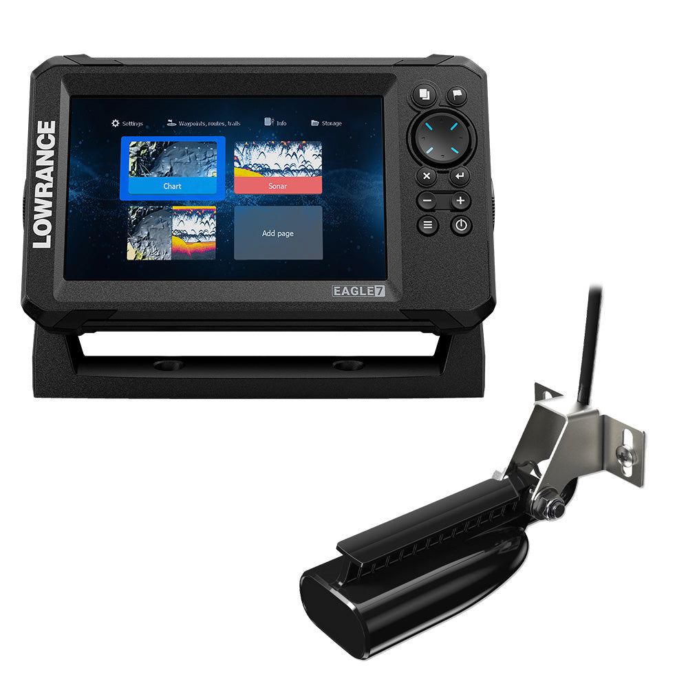 Lowrance Eagle 7 w/SplitShot Transducer Discover OnBoard Chart [000-16 –  NavStore