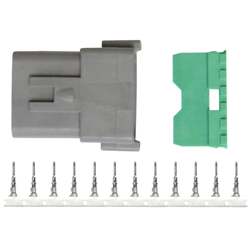 Pacer DT Deutsch Receptacle Repair Kit 1418 AWG 12 Position TDT04F12RP