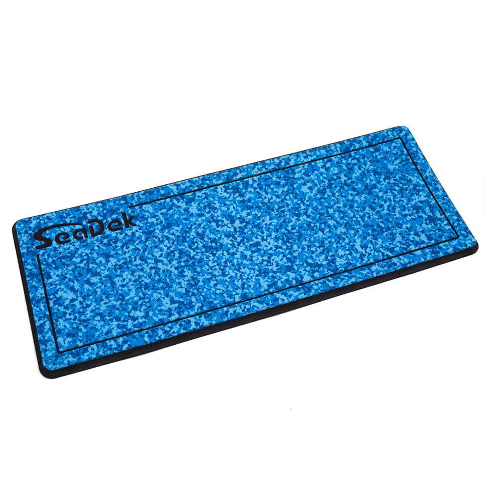 SeaDek 14 x 36 20mm Dual Density Small Helm Pad wSeaDek Logo Brushed Texture Aqua CamoBlack 3556mm x 9144mm x 20mm