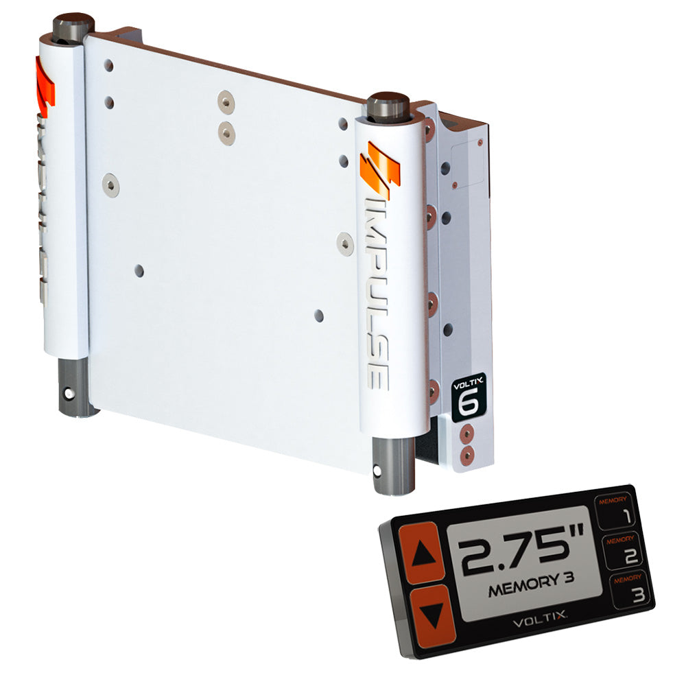 IMPULSE XL 6 Set Back Electric Jack Plate wSmart Control White Cerakote 75051W