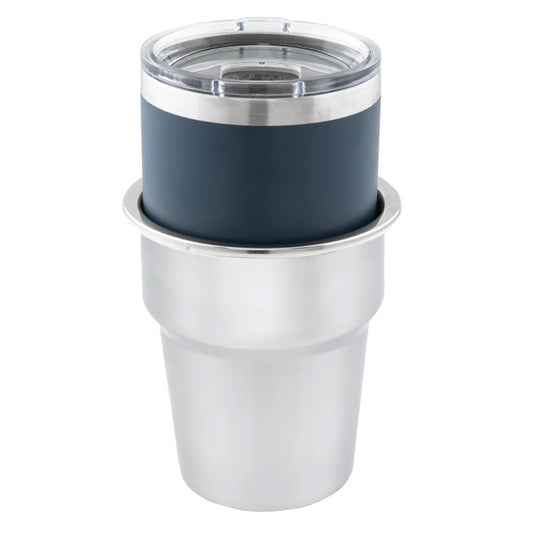 Whitecap Extra Large Stainless Steel Flush Cupholder S3507C