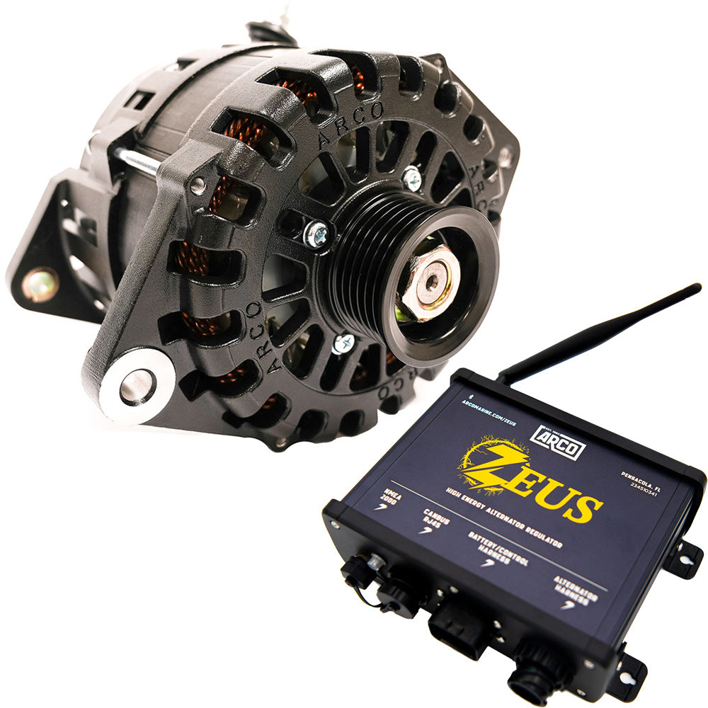 ARCO Zeus A225S 315 Alternator wCase Ground Common Rail Terminal Block Zeus HighEnergy Alternator Regulator 4012AZ1000