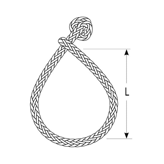 Ronstan Soft Shackle Size XL 12mm x 70mm wRobline Line DSH12GRY