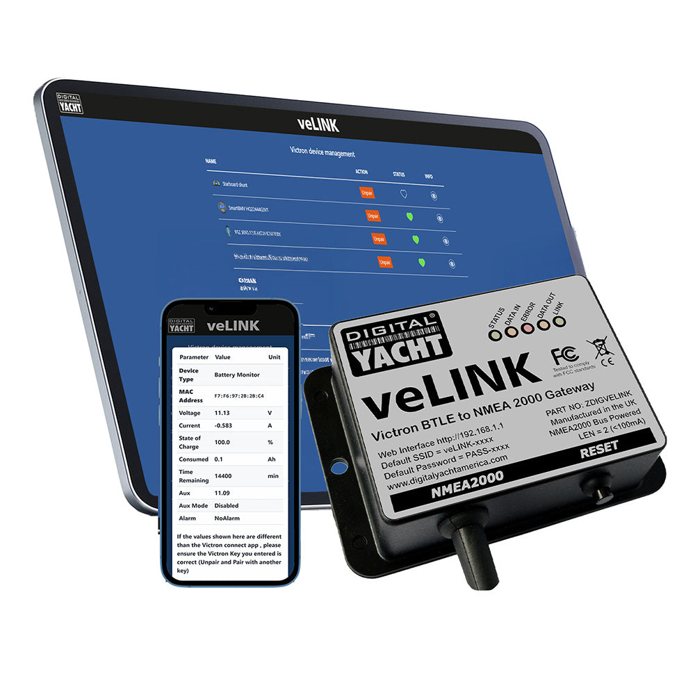 Digital Yacht veLink Victron BLE to NMEA 2000 ZDIGVELINK