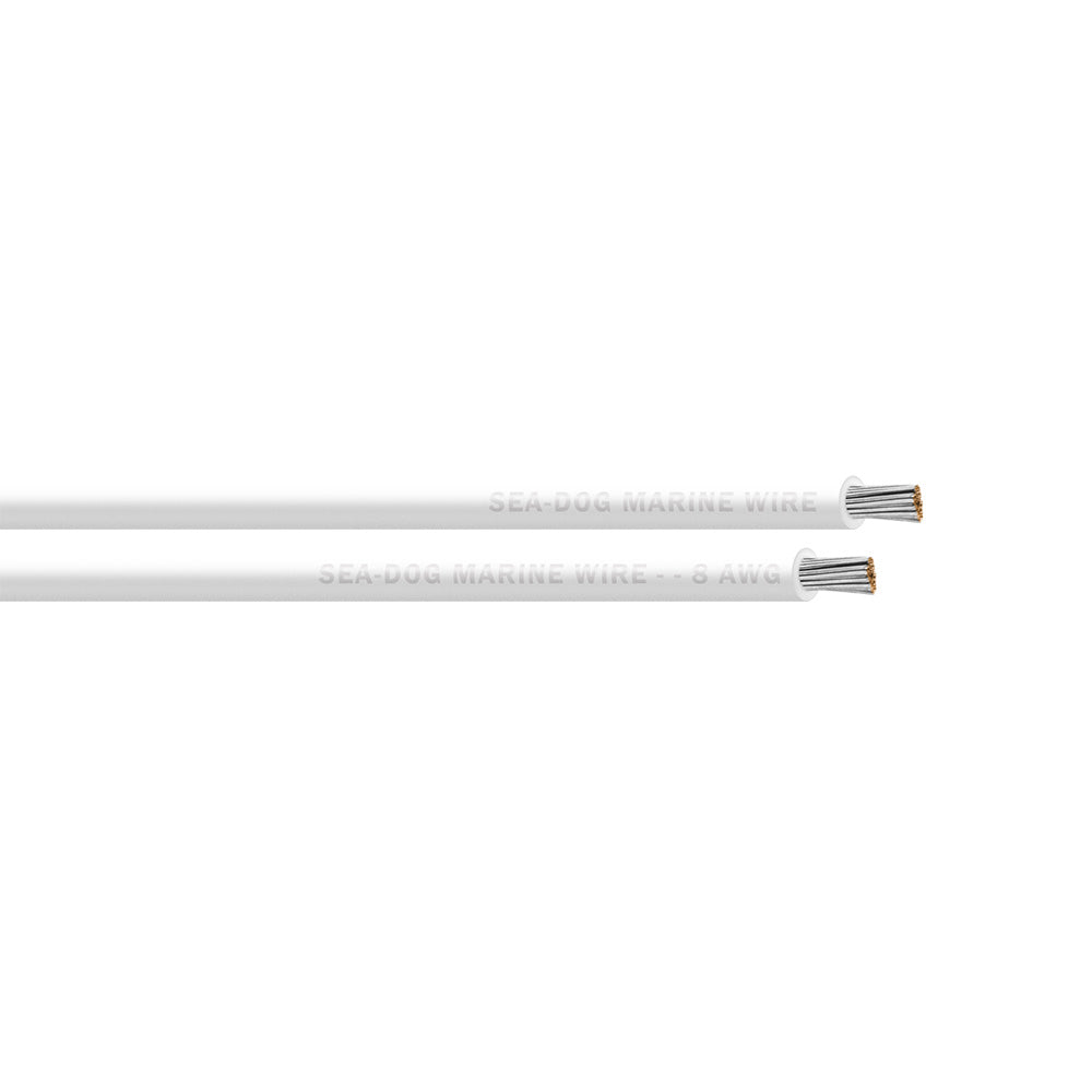SeaDog 8 AWG White Primary Wire 500 8008057