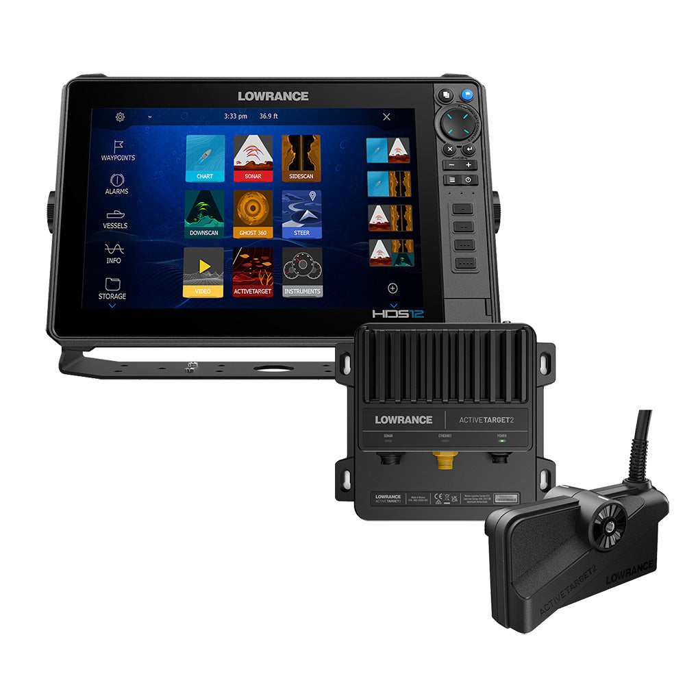 Lowrance HDS PRO 12 wPreloaded CMAP DISCOVER OnBoard No Transducer ActiveTarget 2 Bundle 00016662001