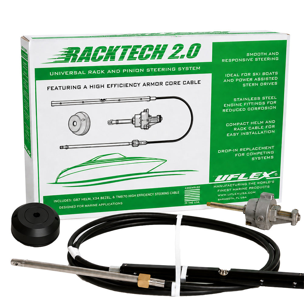 Uflex Racktech 20 High Efficiency Rack Pinion System Kit 20 Cable RACKTECH2020