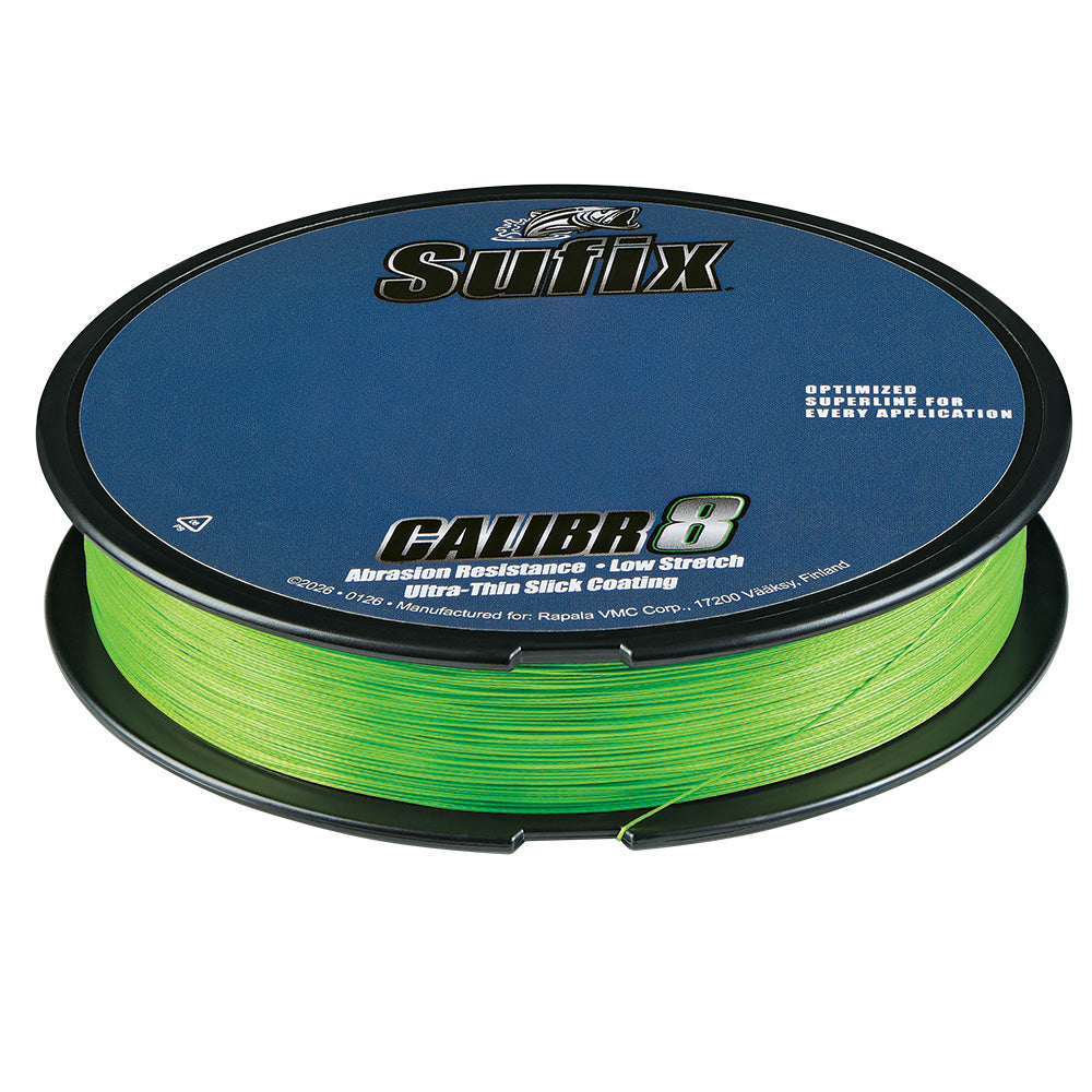 Sufix Calibr8 Braid 150yds 6lb Neon Lime 694006L