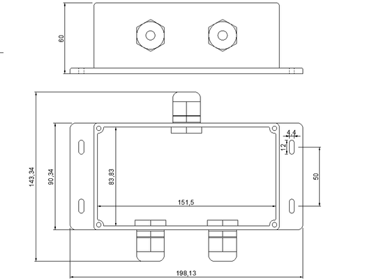 Quark-Elec Waterproof Box IP67 - WPB_198x90x60