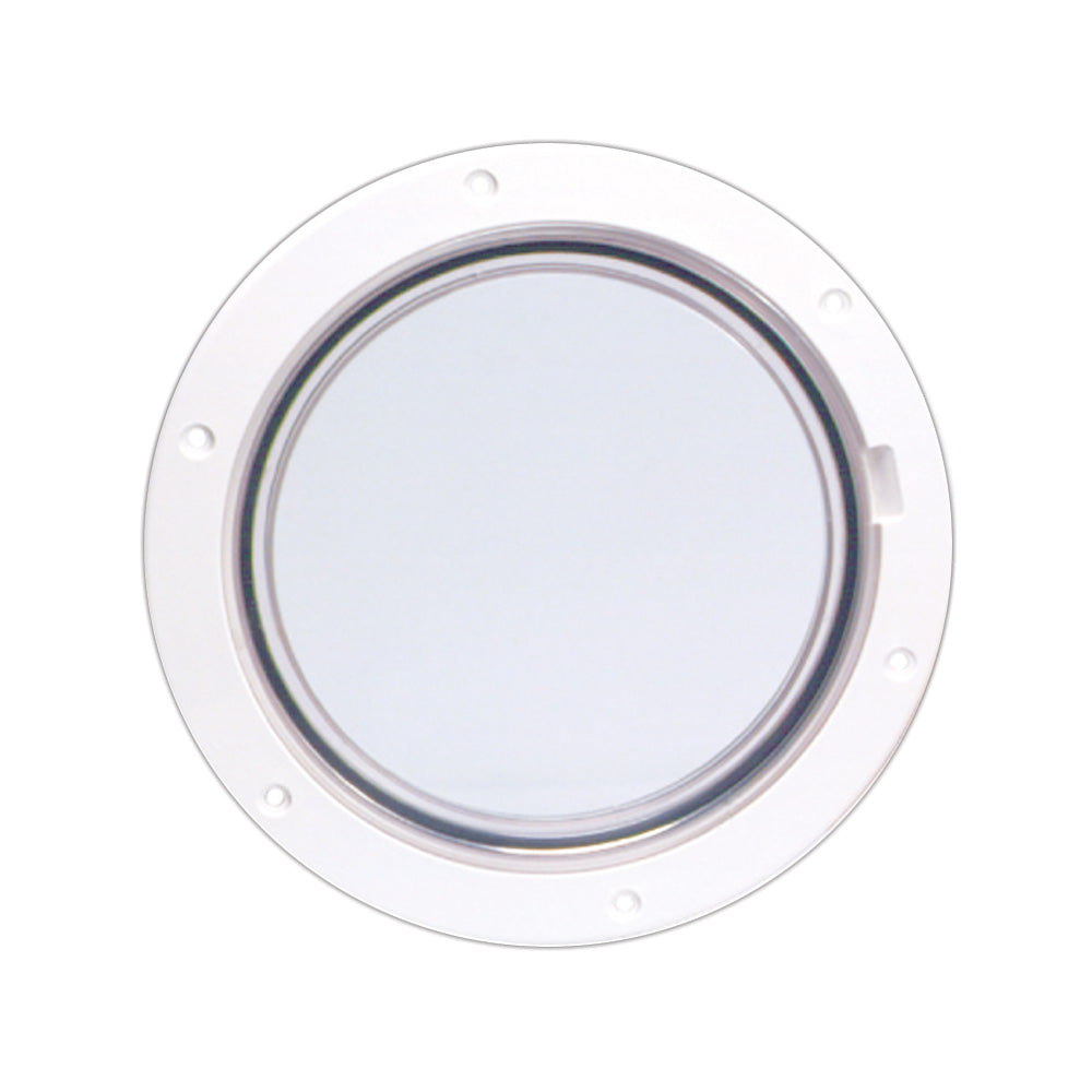 Beckson 6 Clear Center PryOut Deck Plate White DP61WC