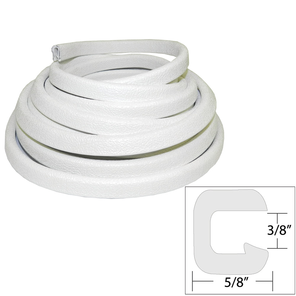 TACO Flexible Vinyl Trim 38 Opening x W x 25L White V301312W251