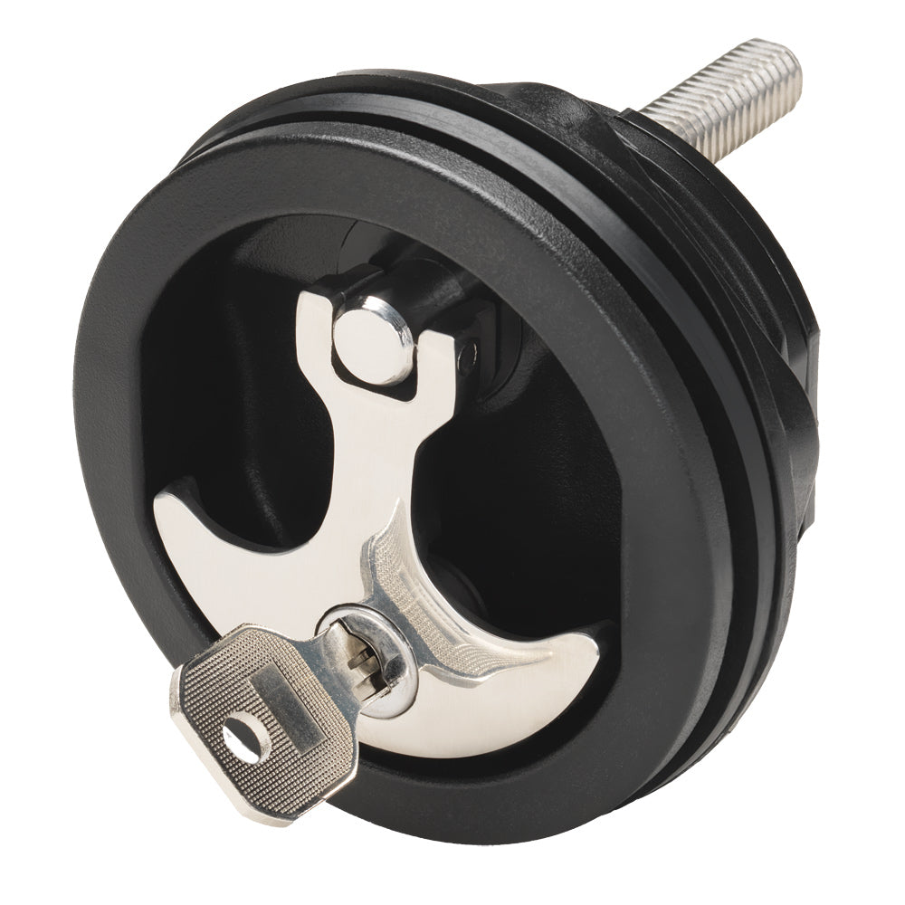 Whitecap Compression Handle Nylon BlackSS Locking 6228BC