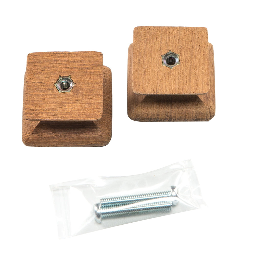 Whitecap Teak Square Drawer Knob 118 2 Pack 60130A