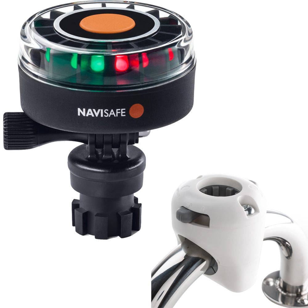Navisafe Navilight 2NM Tricolor wNavimount Base Rail Mount White 340KIT3