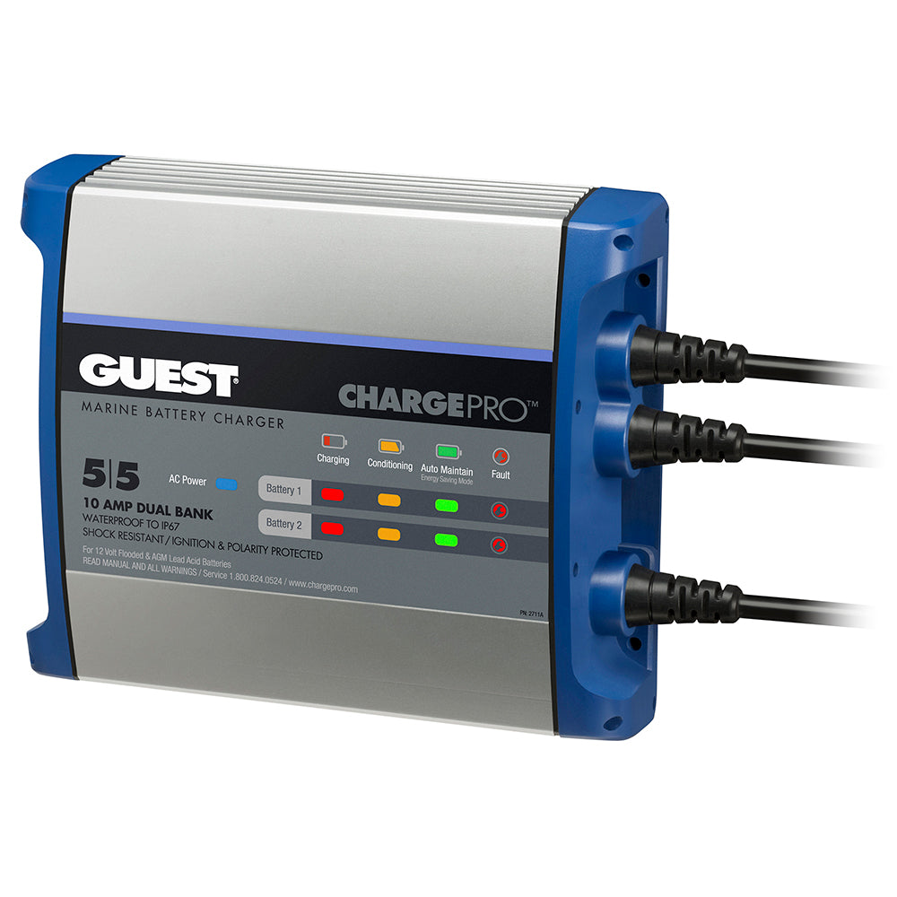 Guest OnBoard Battery Charger 10A 12V 2 Bank 120V Input 2711A