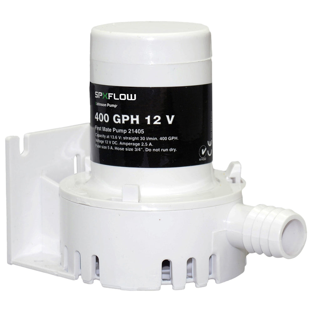 Johnson Pump 400 GPH 12V Bilge Pump Barbed Port JP21405