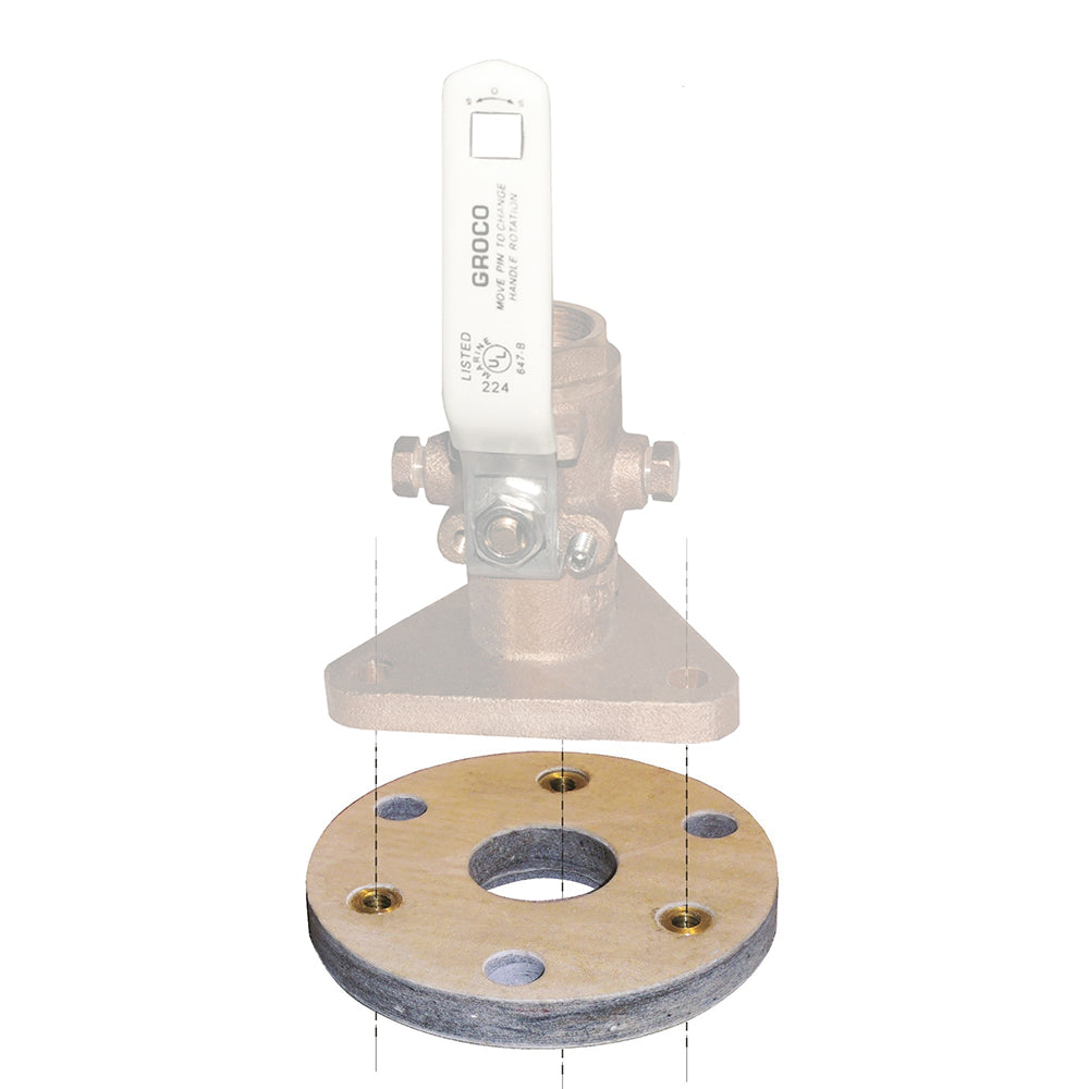 GROCO Backing Block f2 212 Seacocks BB3