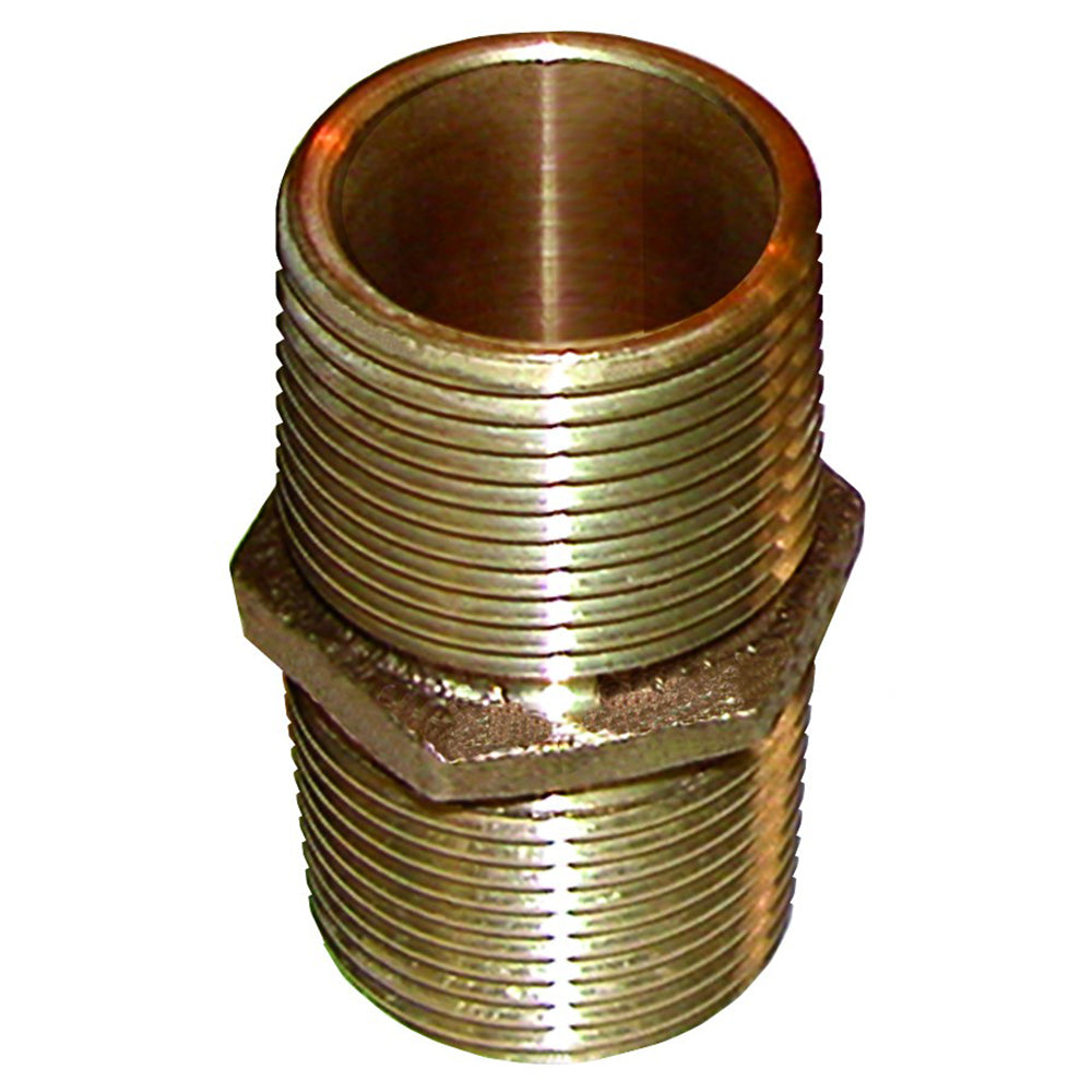 GROCO Bronze Pipe Nipple 1 NPT PN1000