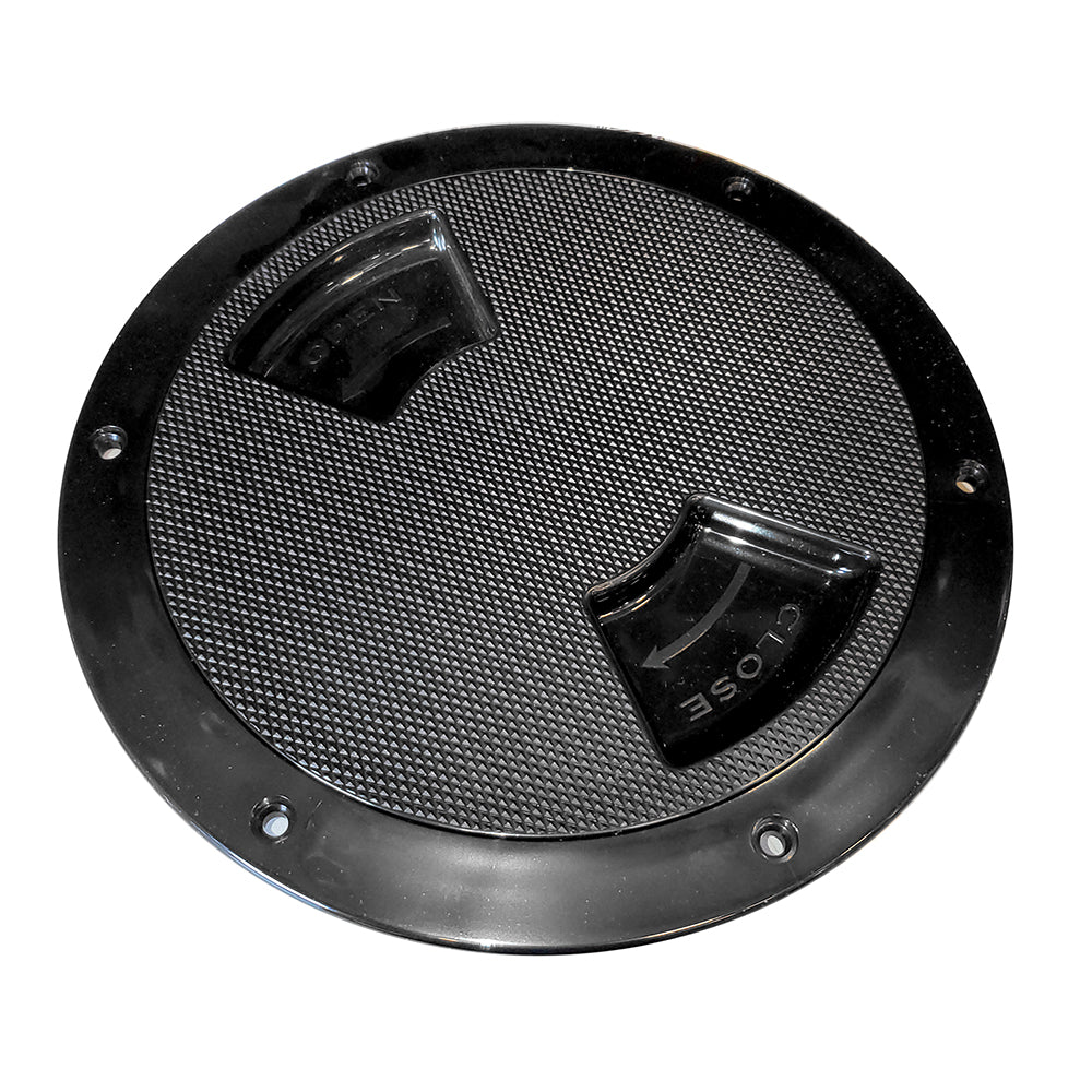 SeaDog Textured Quarter Turn Deck Plate Black 8 3361871
