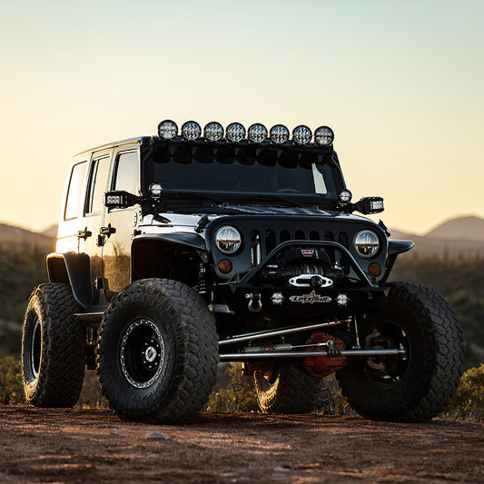RIGID Industries 360Series 6 LED OffRoad Fog Light Drive Beam wBlue Backlight Black Housing 36207