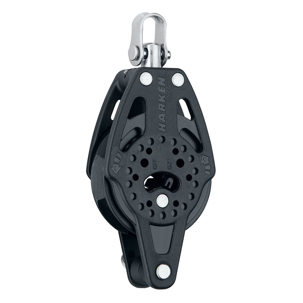 Harken 57mm Carbo Single Ratchet Block wSwivel Becket 2136