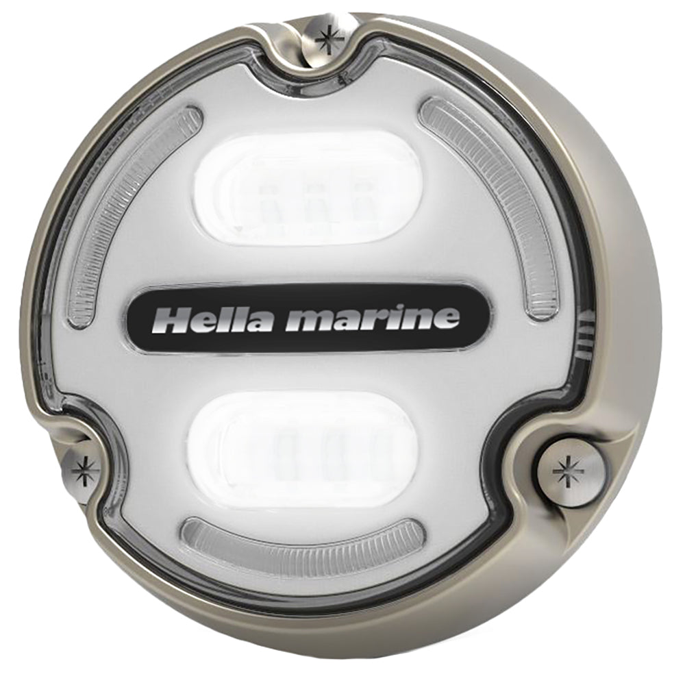 Hella Marine Apelo A2 Blue White Underwater Light 3000 Lumens Bronze Housing White Lens wEdge Light 016147101