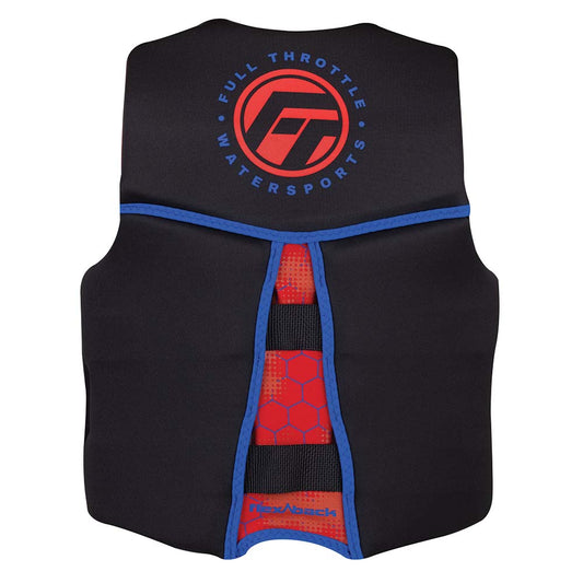 Full Throttle Youth RapidDry FlexBack Life Jacket RedBlack 14250010000222