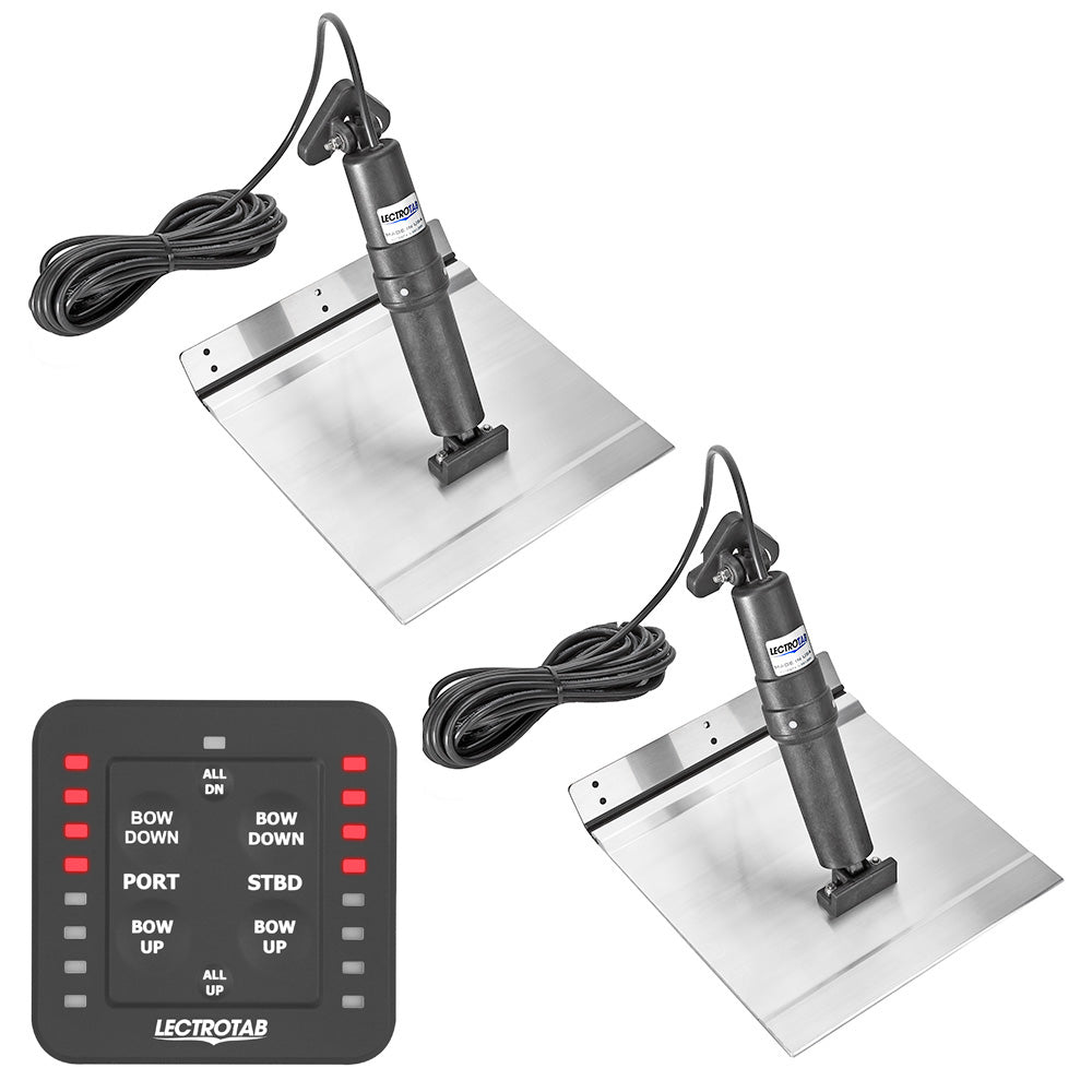 Lectrotab XKA Aluminum Alloy Trim Tab Kit wOneTouch Control 12 x 24 XKASL12X24A