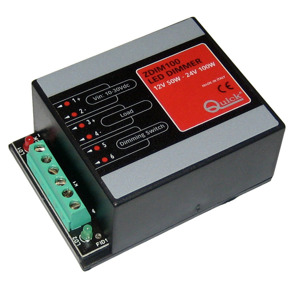 Quick ZDIM100 LED Dimmer 1030V DC Up to 50W on 12V Up to 100W on 24V FASP093CA2L1A00