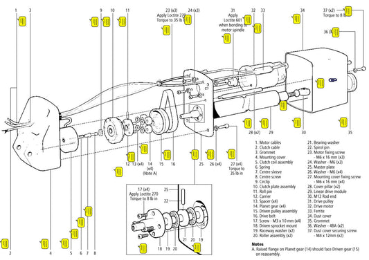 Raymarine Type 2 Linear Drive Motor- Part Number N002