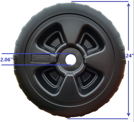 Patriot Plastic Dock Wheel - 24" x 8.5" - 10821