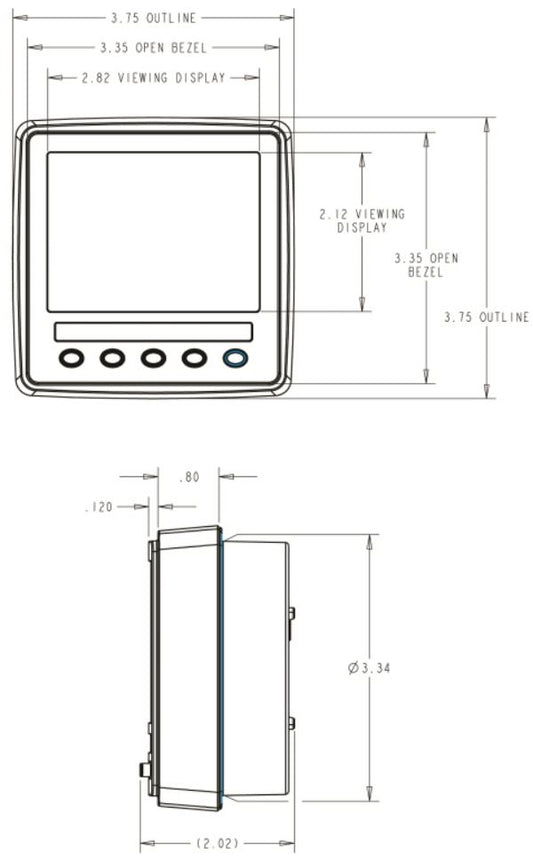 Oceanic Systems Color Multi-Function Display - 3345