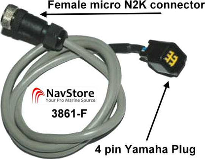 Oceanic Systems Yamaha Hub to N2K Micro Female Socket - 3861-F