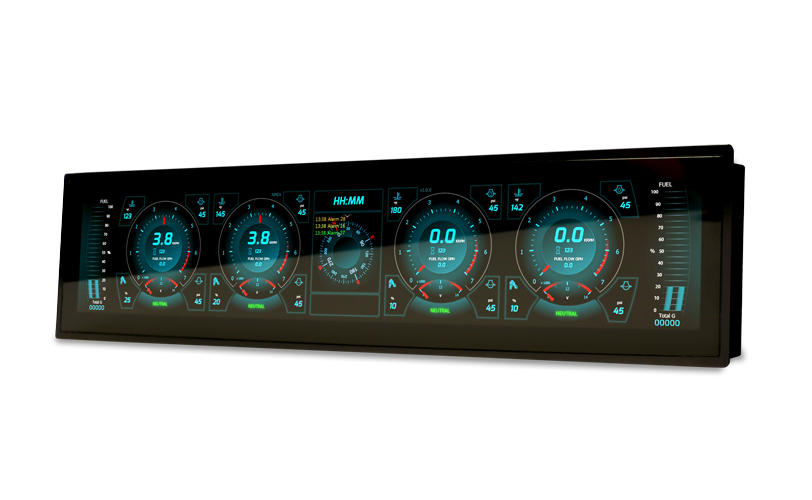 Oceanic Systems MultiEngine Display 20" Wide Format Display - 4161