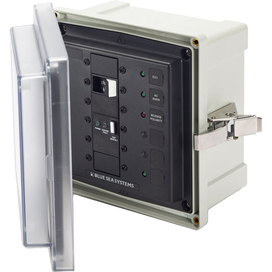 Blue Sea SMS Surface Mount System Panel Enclosure - 120/240V AC/50A ELCI Main - 1 Blank Circuit Position [3119]
