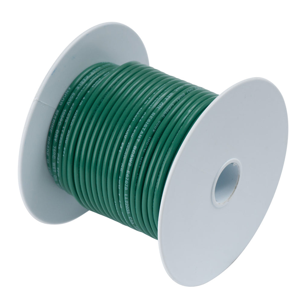 6 AWG Battery Cable Tinned Marine Grade Wire Green by the foot