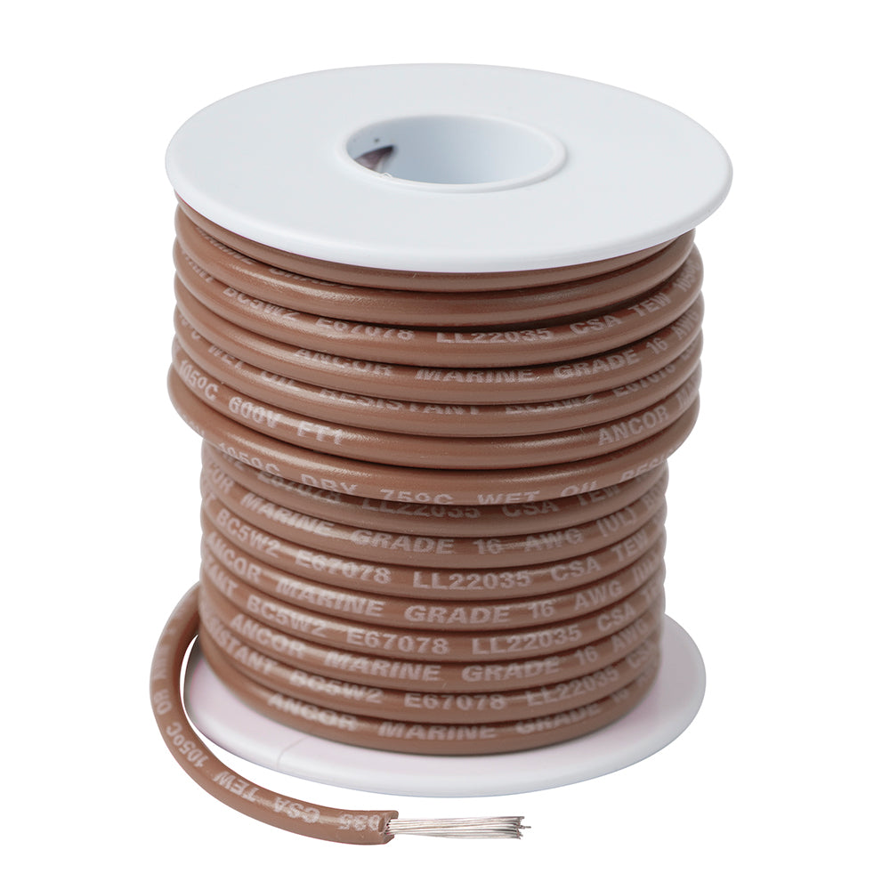 Ancor 103810 100 ft. 14 AWG Tinned Copper Wire, Tan