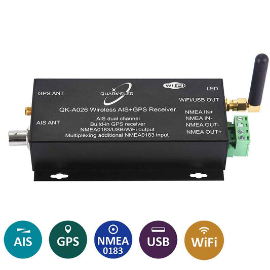 Quark-Elec AIS Receiver with NMEA Multiplexer + WiFi + GPS - QK-A026