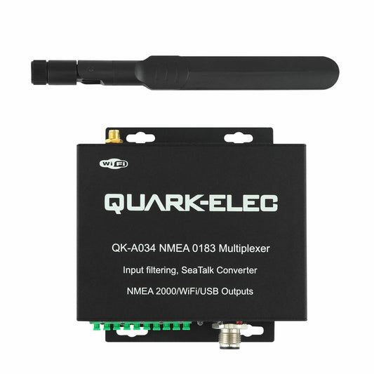 Quark-Elec Bi-directional WiFi to NMEA 2000 Gateway Multiplexer with NMEA 0183 and SeaTalk input options QK-A034