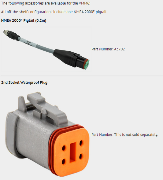 Maretron MPower® VMM6 Series Contura® Digital Switch Module, 6 Rocker - A3801-2