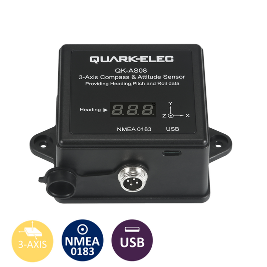 Quark-Elec Three-axis Compass & Attitude Sensor - QK-AS08