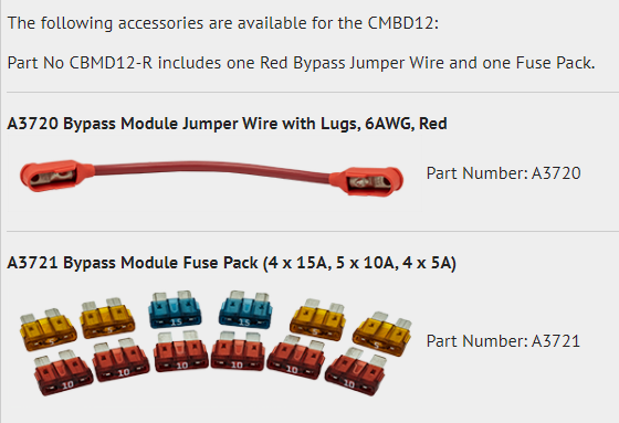 Maretron MPower® CBMD12 12-Channel Optional Bypass Module
