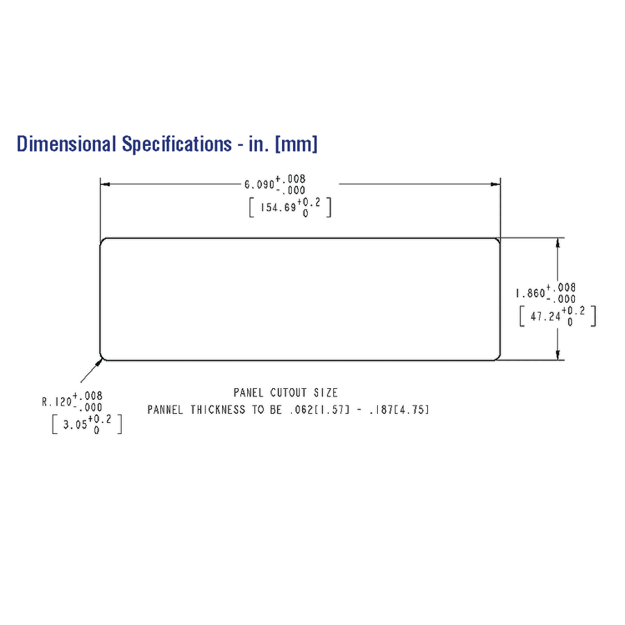 Maretron MPower® VMM6 Series Contura® Digital Switch Module, No Actuators (ALL Positions Momentary ON) w/ VMM to NMEA 2000 Adapter Cable .2m- A3801-5