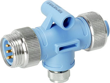 Maretron NMEA 2000 Mini/Micro Tee - Mini Male (left) / Micro Female (bottom) / Mini Female (right) NM-CF-NF