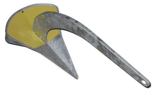 Spade Anchor Model S140 (1400 cm2) 66 Lbs. Galvanized Steel for Boats LOA < 65' - Disp. < 44,000 lbs.