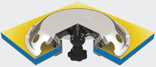Vetus UFO2 Closeable Stainless Steel Deck Ventilator